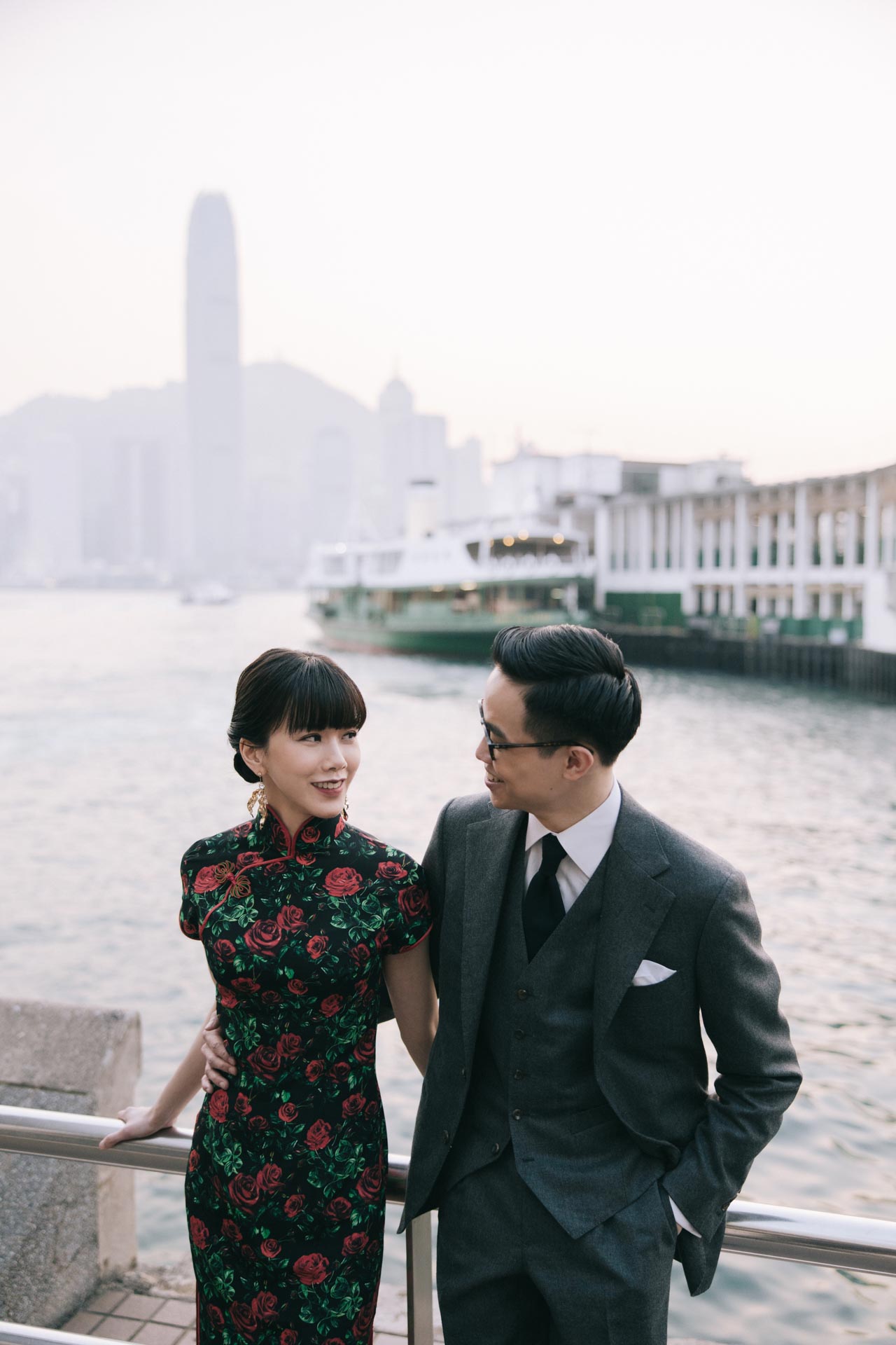 Tsim Sha Tsui Pier Wedding Shoot